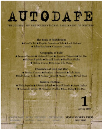 Autodafe 1: The Journal of the International Parliament of Writers
