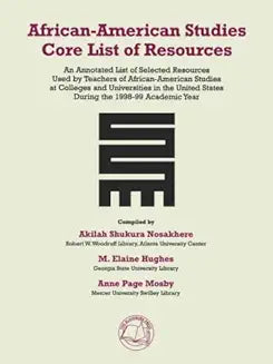 African-American Studies Core List of Resources