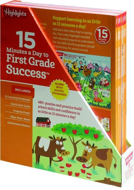 Highlights: 15 Minutes a Day to First Grade Success (10 Book Set)