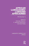 African Languages/Langues Africaines: Volume 5 (1) 1979