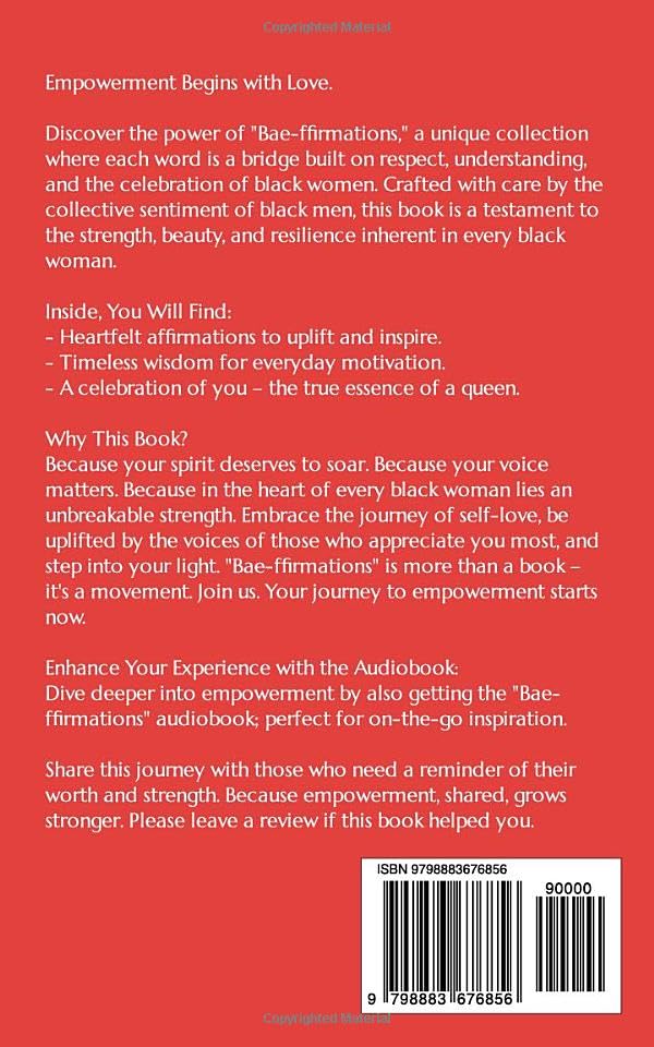 Bae-ffirmations: Empowering Affirmations for Black Women by Black Men