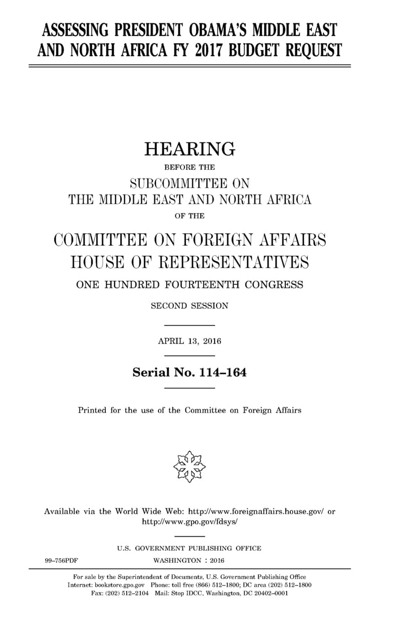 Assessing President Obama's Middle East and North Africa FY 2017 budget request