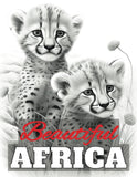 Beautiful Africa: Grayscale Adult Coloring Book Featuring 50 illustrations of African Wildlife