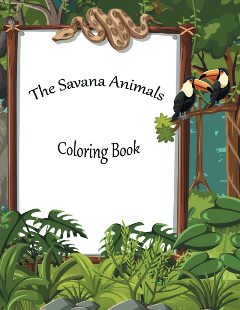 Animals of Africa: Coloring Book