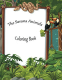 Animals of Africa: Coloring Book