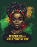 African Women Adult Coloring Book: 100 Beautiful Africa Designs American Queen Perfect Stress Relaxation Full Page Anti Anxiety Creativity Grown Ups