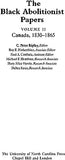 The Black Abolitionist Papers: Vol. II: Canada, 1830-1865