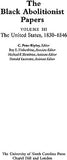 The Black Abolitionist Papers: Vol. III: The United States, 1830-1846