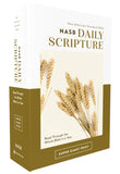 NASB, Daily Scripture, Super Giant Print, Paperback, White/Gold, 1995