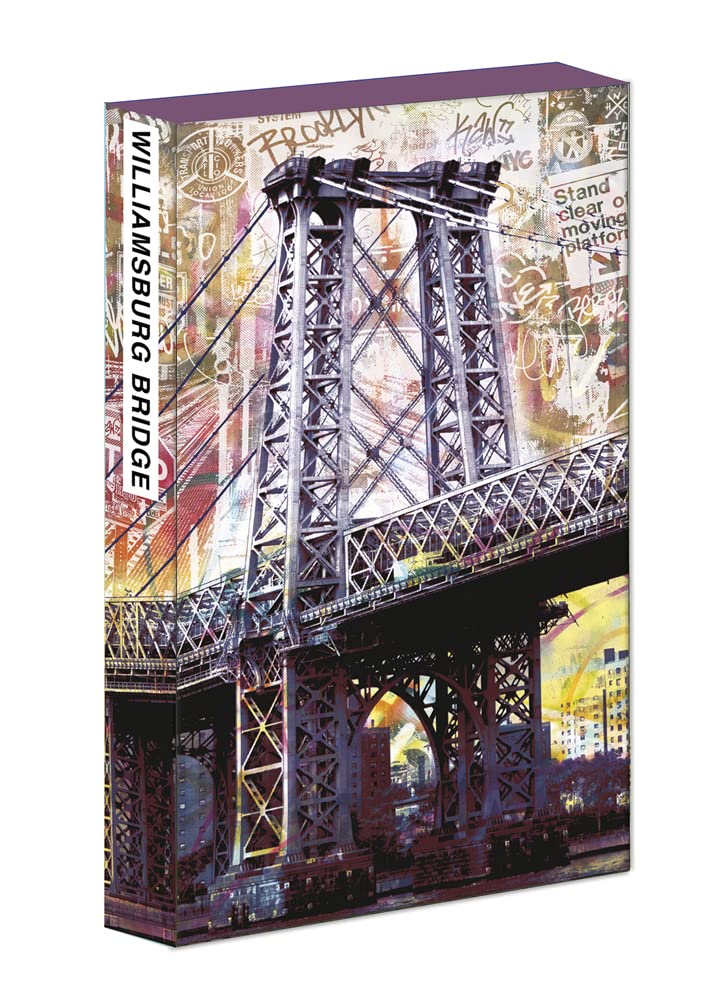 8-Pen Set: Williamsburg Bridge, 8 Ballpoint Pens, Sleek Paper Case