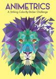Animetrics: 12 Sticker-by-Number Designs for Relaxation and Focus
