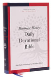 Nkjv, Matthew Henry Daily Devotional Bible, Hardcover, Red Letter