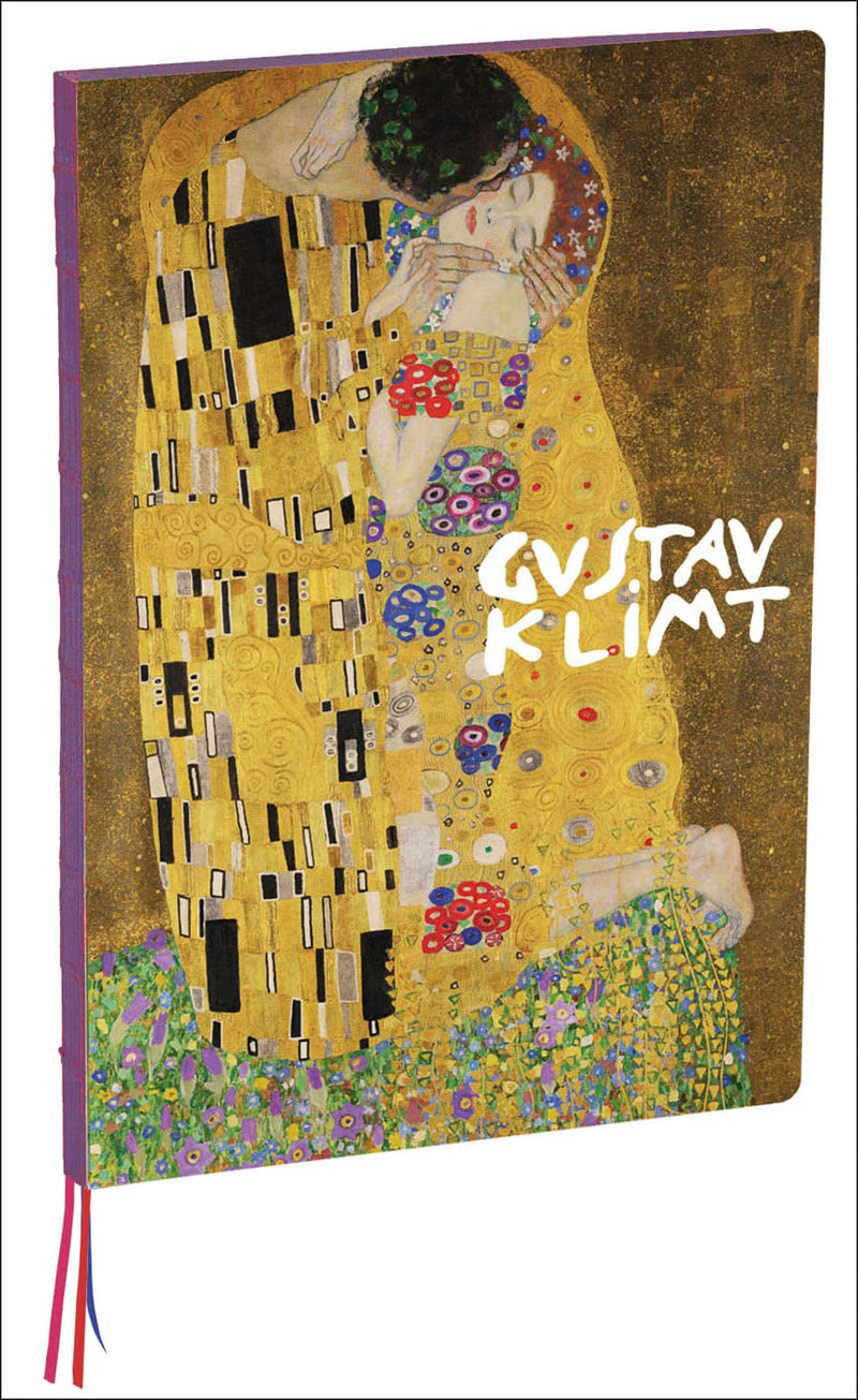 A4 Notebook: Kiss by Gustav Klimt, Hardcover - 230 Dot-Grid Pages