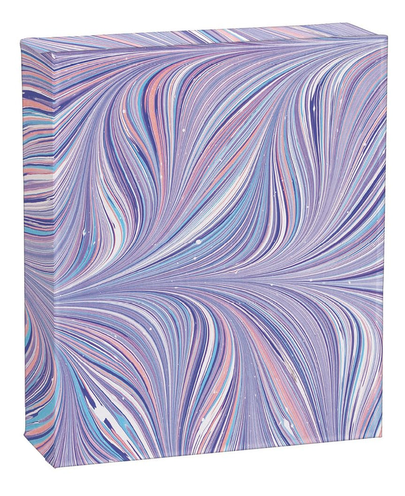 QuickNotes: Blue and Purple Florentine Marbled Paper Design, Notecards