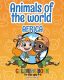 Animals of the world - Africa - Coloring Book: For kids ages 4-8 (English)