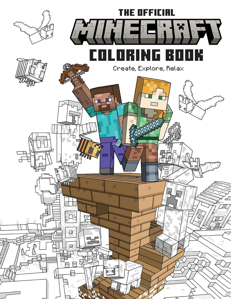 Official Minecraft Coloring Book: Create, Explore, Relax!: Colorful