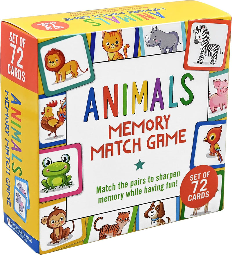 Animals Memory Match Game (Set of 72 cards)