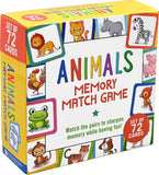 Animals Memory Match Game (Set of 72 cards)