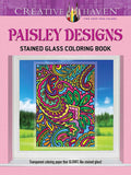 Paisley Designs Stained Glass Coloring Book: Creative Haven