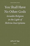 You Shall Have No Other Gods: Israelite Religion in the Light of Hebrew Inscriptions