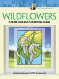 Wildflowers Stained Glass Coloring Book: Creative Haven