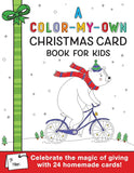 Color-My-Own Christmas Card Book For Kids