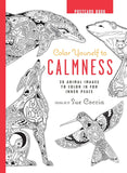 Color Yourself to Calmness Postcard Book: 20 animal images to color