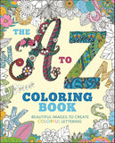 A to Z Coloring Book: Beautiful Images to Create Colorful Letterin