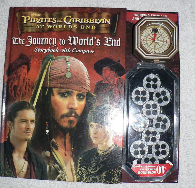 Disney Pirates of the Caribbean Storybook and Compass