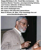 Celebrate our Heroes with 6 books selection by Professor Yosef ben-Jochannan  + FREE SHIPPING (SPECIAL GIFT SET PACK)