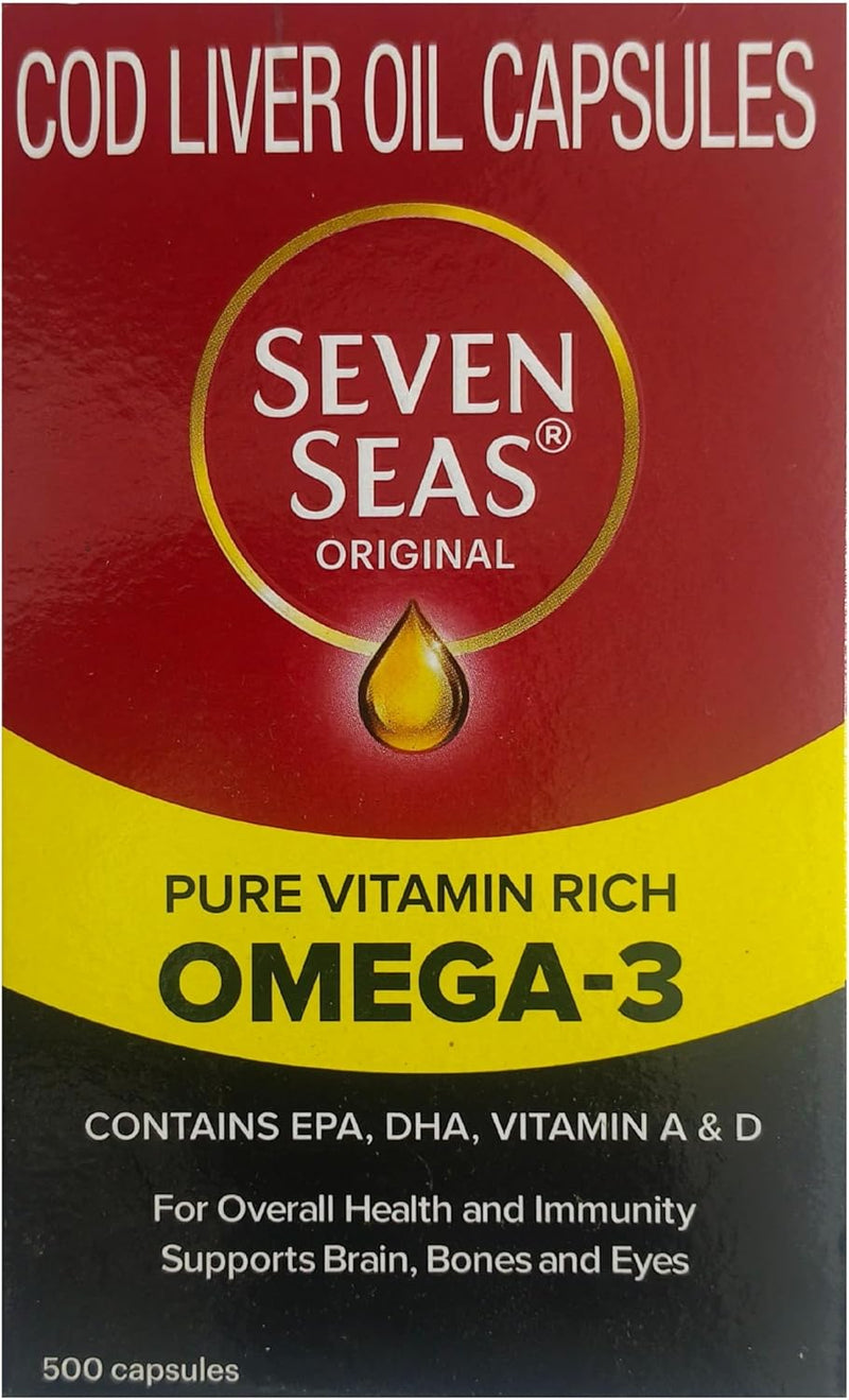 Seven Seas Cod Liver Fish Oil 500 Capsules