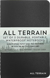 All Terrain Waterproof Notebooks (set of 3) (Dot Grid Pattern)