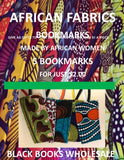 AFRICAN FABRICS BOOKMARKS (SET OF 5 BOOKMARKS)