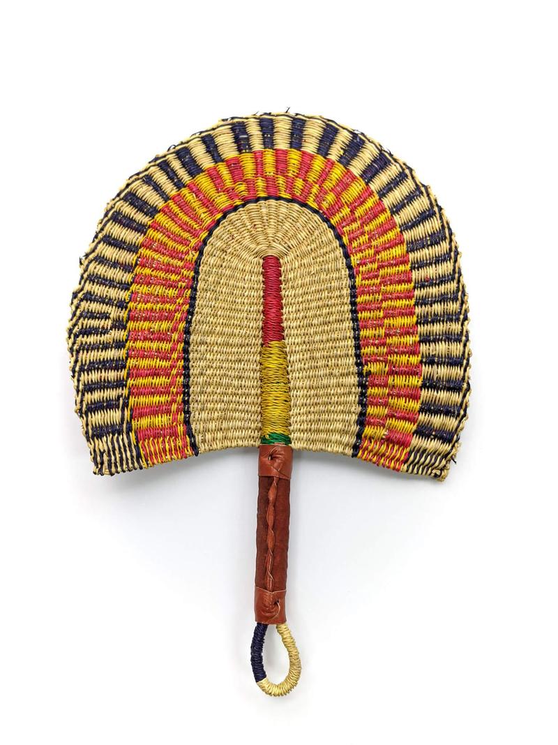 AFRICAN HAND WOVEN FAN