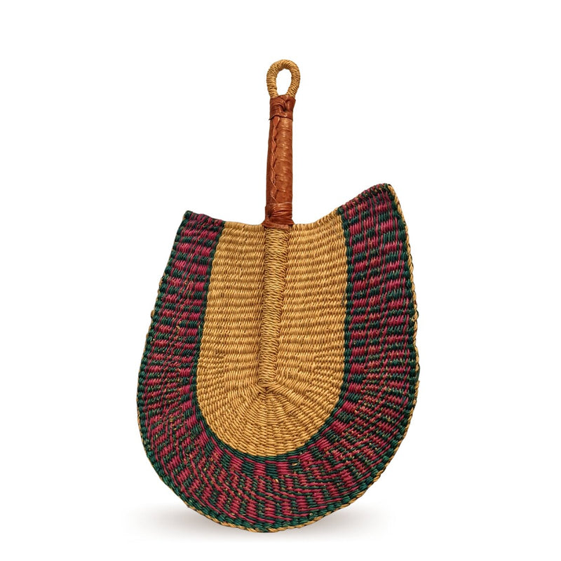 AFRICAN HAND WOVEN FAN