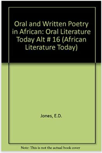ORAL & WRITTEN POETRY IN AFRICAN LITERATURE TODAY #16 (COMING SOON)