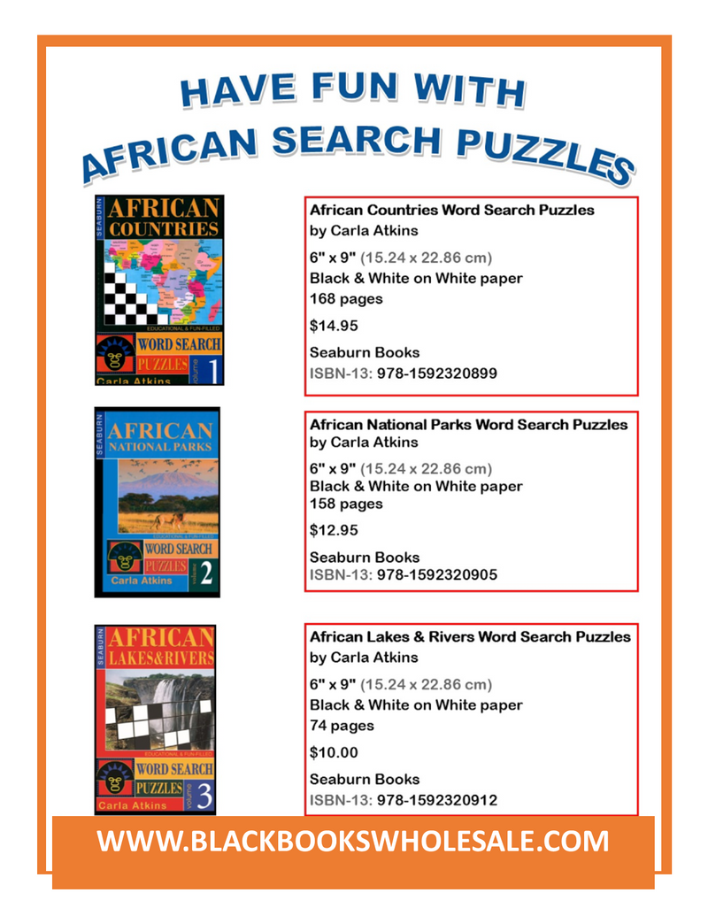 AFRICAN CROSSWORD PUZZLES VOL. I, II, III BY CARLA ATKINS